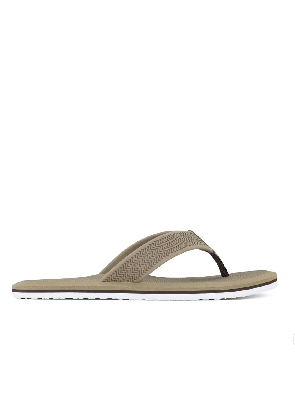 Men's Tan Flip Flop Sandals - Casual Beach Thongs
